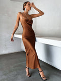 Buy SHEIN Privé Solid Tie Backless Cami Dress in Pakistan