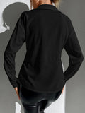 Buy SHEIN Privé Solid Twist Front Shirt in Pakistan