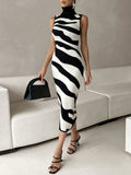 Buy SHEIN Privé Two Tone Turtleneck Sweater Dress in Pakistan