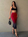 Buy SHEIN Privé Women's Ombre Bodycon Skirt in Pakistan