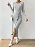 Buy SHEIN Priv̩ Women's Side Slit Twisted Knot Dress in Pakistan