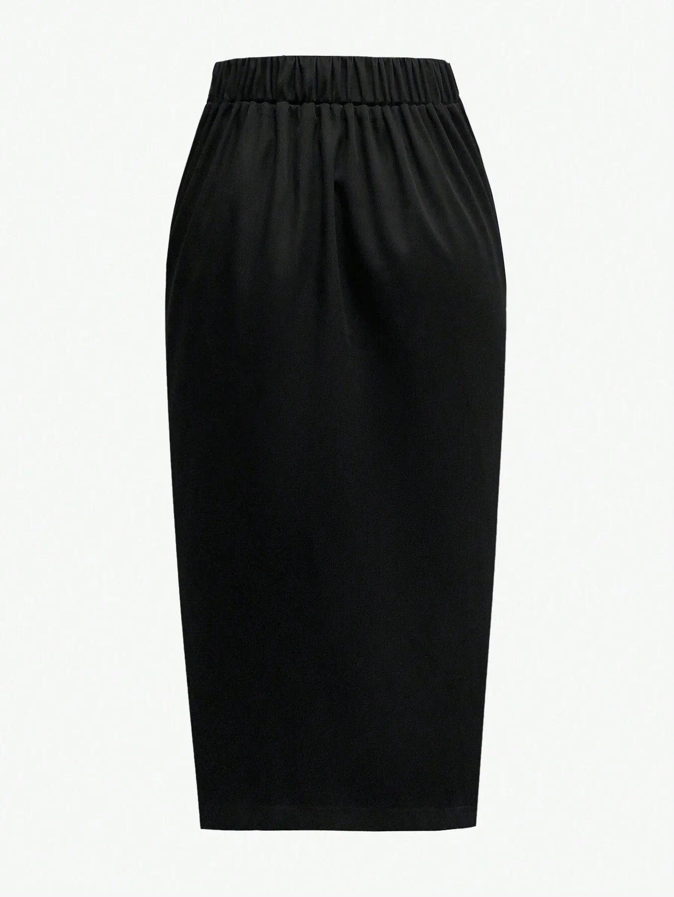 Buy SHEIN Privé Women's Solid Color Simple Daily Skirt in Pakistan