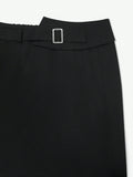 Buy SHEIN Privé Women's Solid Color Simple Daily Skirt in Pakistan