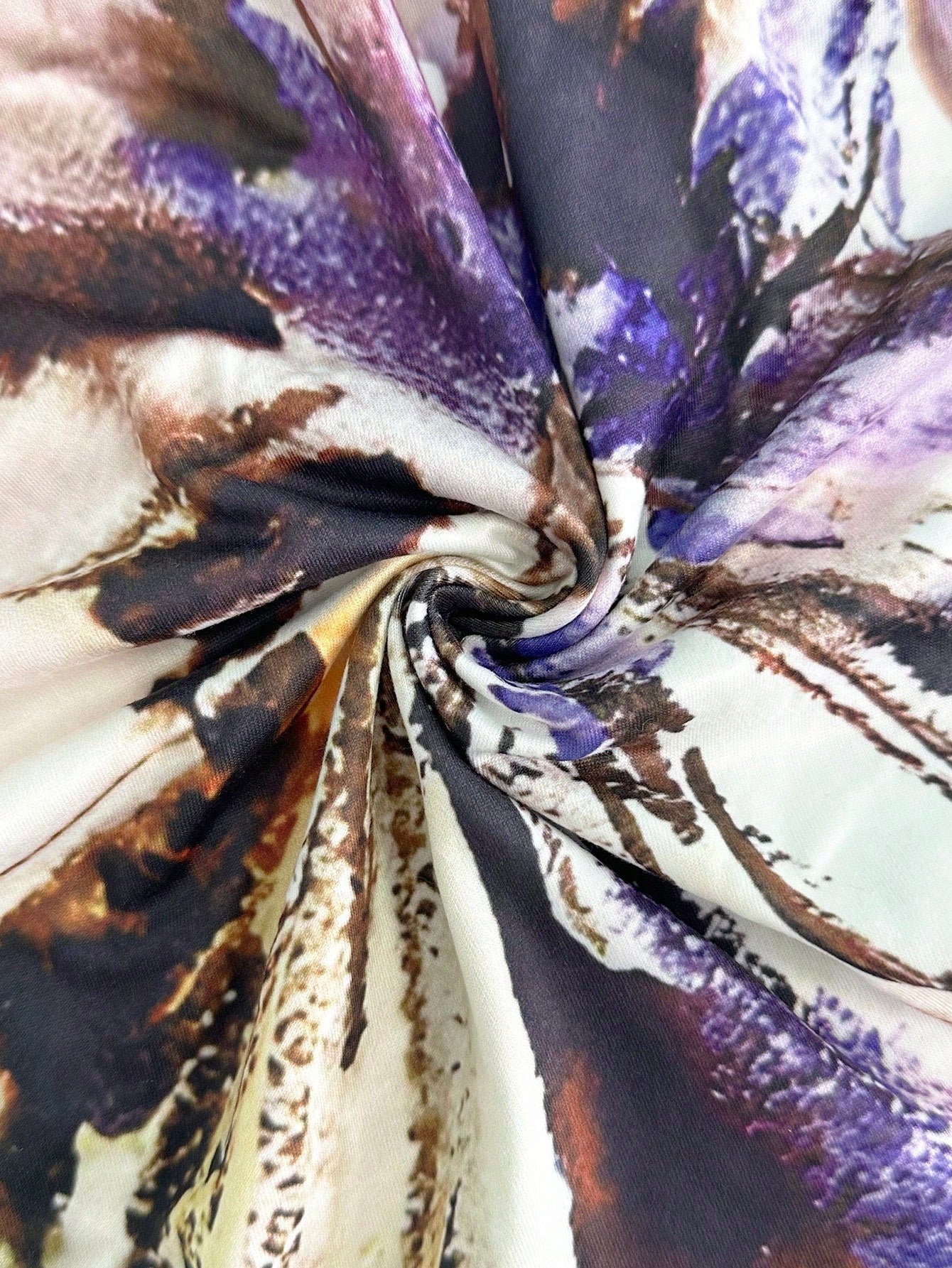 Buy SHEIN Raffinéa Women All-Over Allover Print Asymmetric Neckline Long Sleeve Waisted Dress Maxi Women Outfit in Pakistan