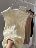 Buy SHEIN Relaxiva 3pcs/Set New Fashion Stretchy Casual Knit Turtleneck Sweater Top Undershirt Set in Pakistan
