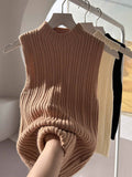 Buy SHEIN Relaxiva 3pcs/Set New Fashion Stretchy Casual Knit Turtleneck Sweater Top Undershirt Set in Pakistan