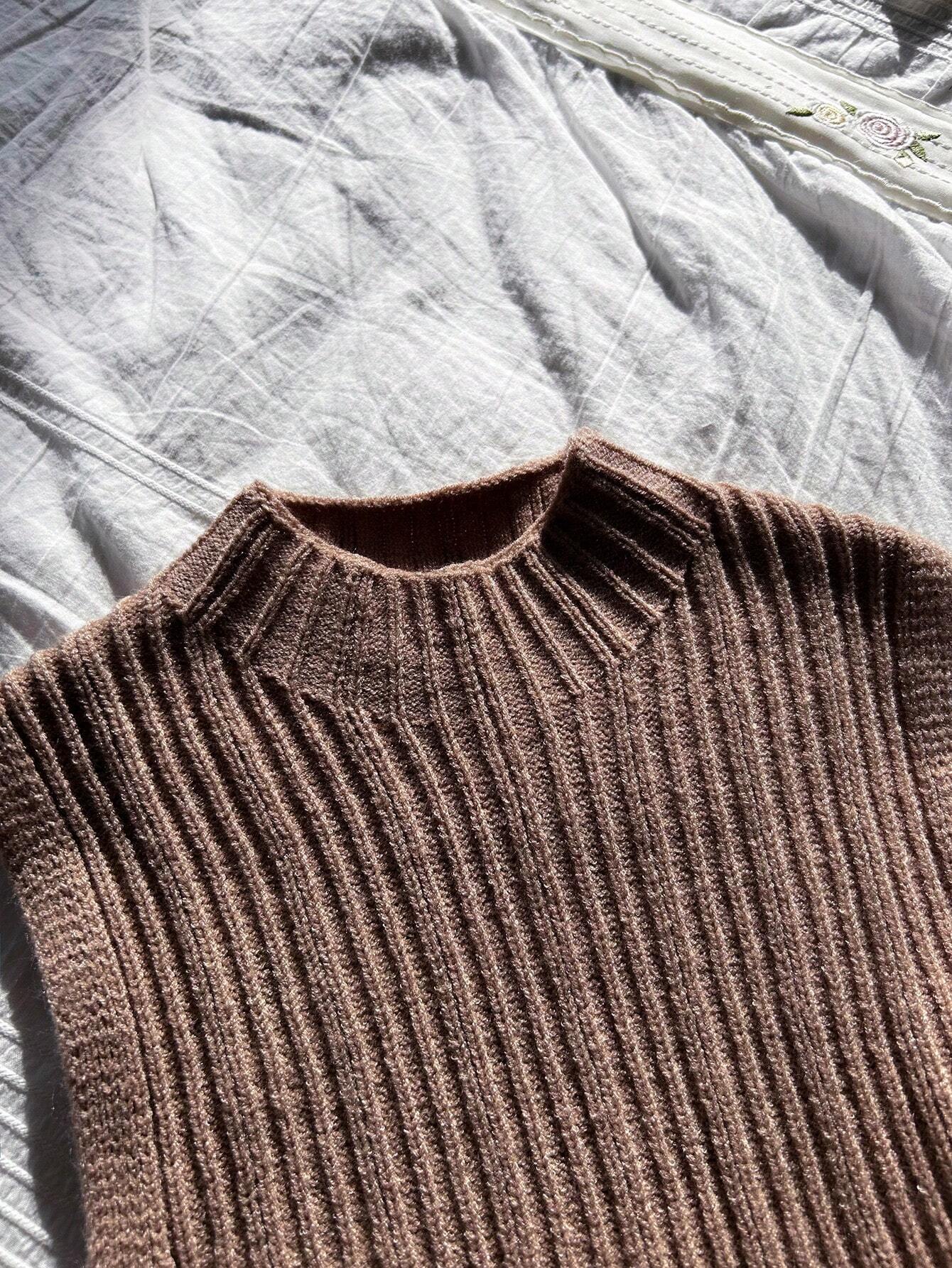 Buy SHEIN Relaxiva 3pcs/Set New Fashion Stretchy Casual Knit Turtleneck Sweater Top Undershirt Set in Pakistan