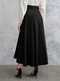 Buy SHEIN Relaxiva Women's Tie-Front High Slit Skirt in Pakistan
