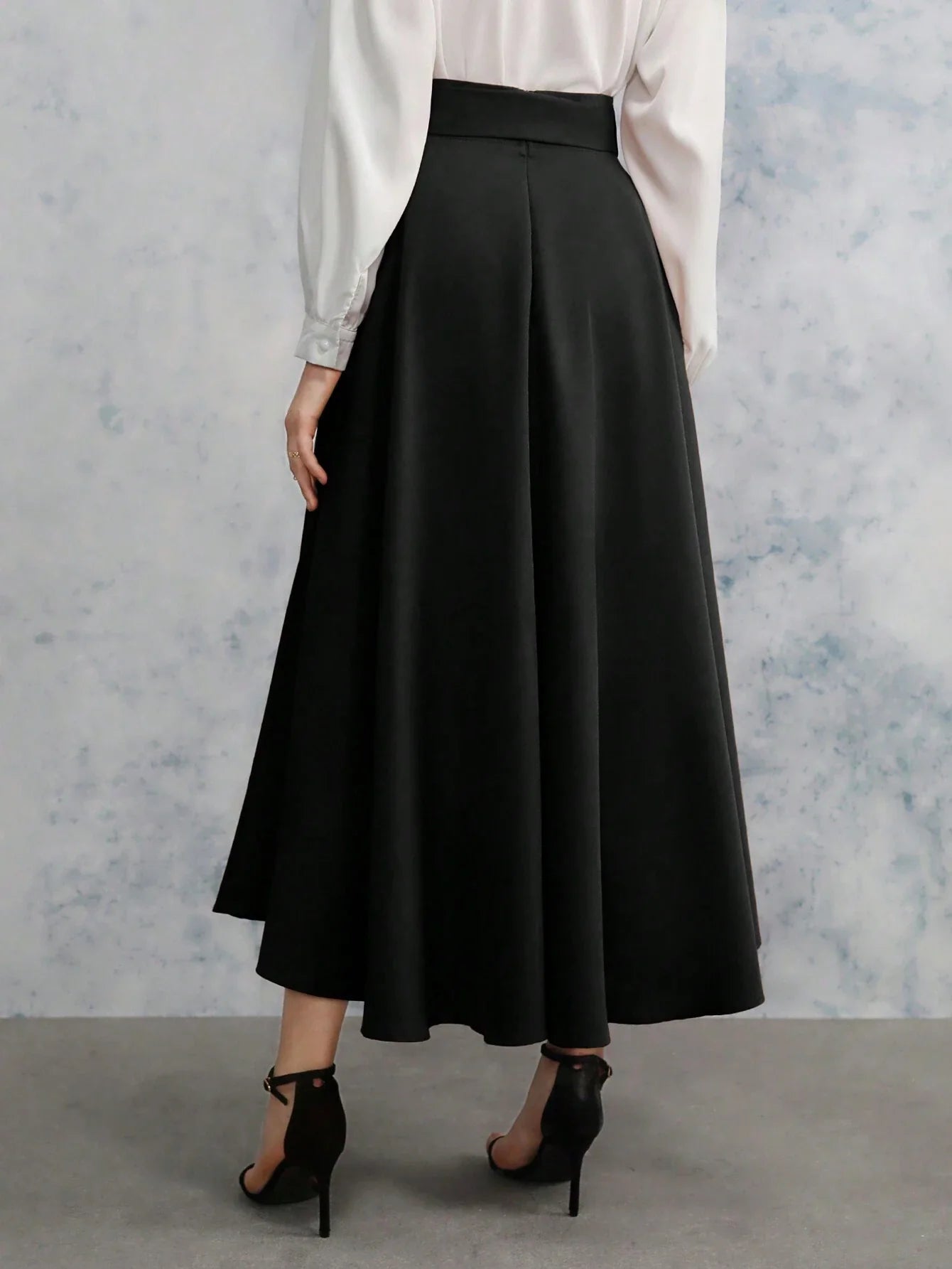 Buy SHEIN Relaxiva Women's Tie-Front High Slit Skirt in Pakistan