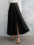 Buy SHEIN Relaxiva Women's Tie-Front High Slit Skirt in Pakistan