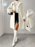 Buy SHEIN Royalia Solid Color Button-Front Long Sleeve Fur Collar Casual JacketSHEIN Royalia Solid Color Button-Front Long Sleeve Fur Collar Casual Jacket in Pakistan