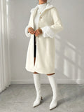 Buy SHEIN Royalia Solid Color Button-Front Long Sleeve Fur Collar Casual JacketSHEIN Royalia Solid Color Button-Front Long Sleeve Fur Collar Casual Jacket in Pakistan