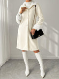 Buy SHEIN Royalia Solid Color Button-Front Long Sleeve Fur Collar Casual JacketSHEIN Royalia Solid Color Button-Front Long Sleeve Fur Collar Casual Jacket in Pakistan