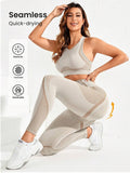Buy SHEIN Sport Seamluxe Seamless High Stretch Racer Back Sports Set workout set in Pakistan