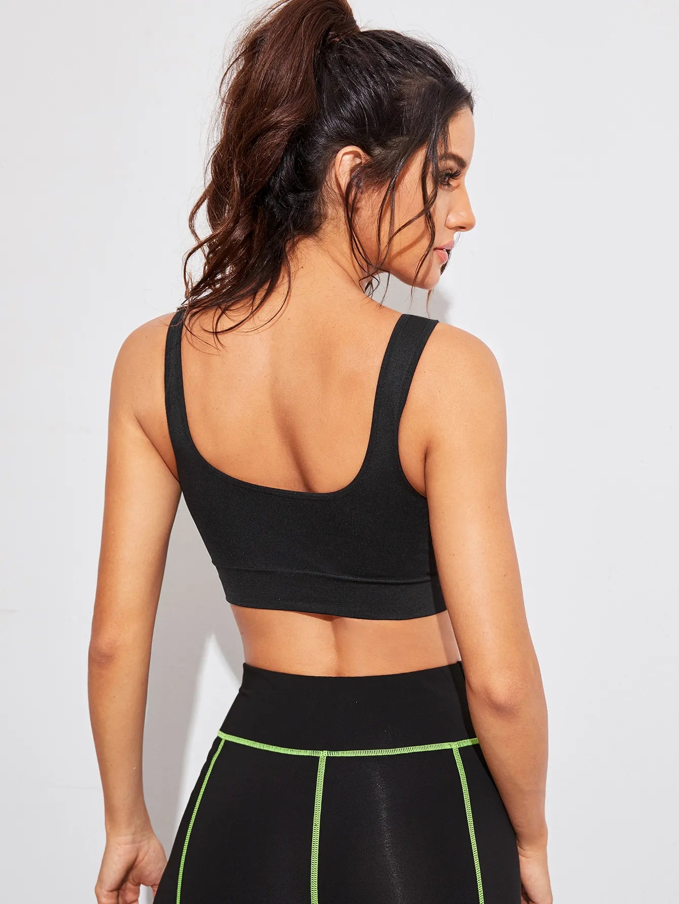Buy SHEIN Sport Slayoga Light Support Straps Skinny Sports Push Up Bra in Pakistan