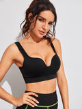 Buy SHEIN Sport Slayoga Light Support Straps Skinny Sports Push Up Bra in Pakistan