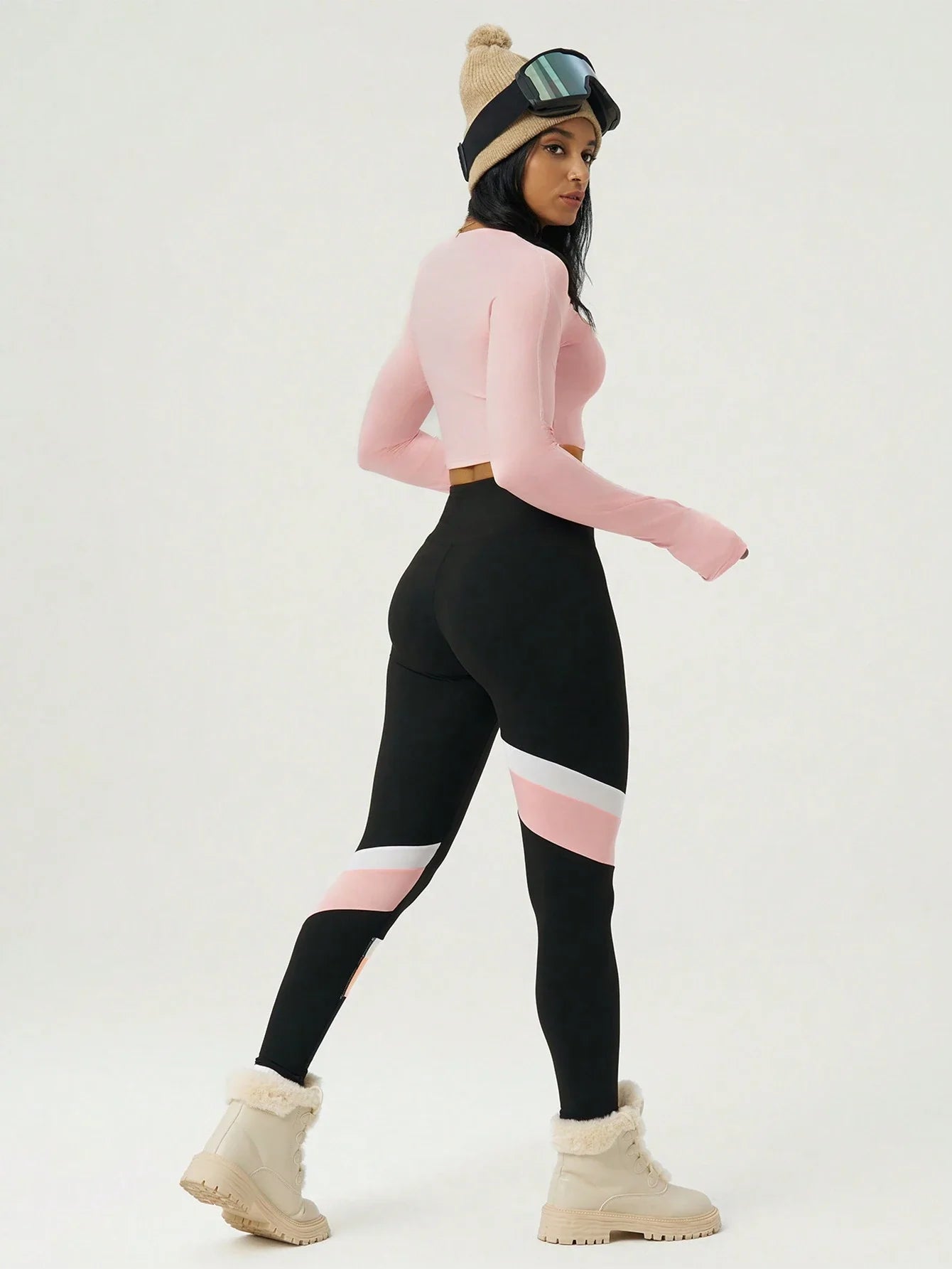 Buy SHEIN Sport Studio Color Block High Elasticity Women's Sports Suit in Pakistan