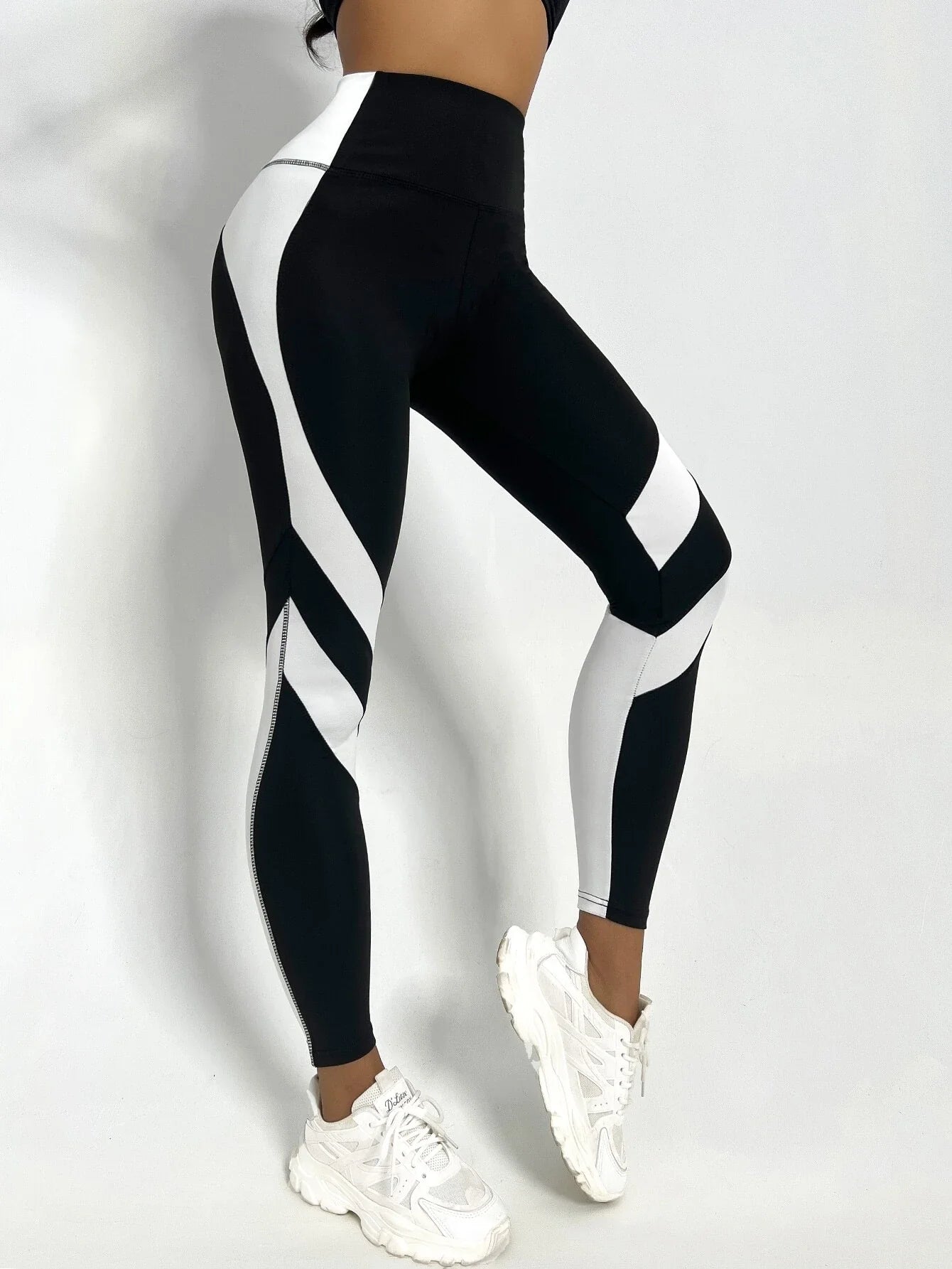Buy SHEIN Sport Studio Two Tone Yoga Leggings Tummy Control Sports Tights in Pakistan