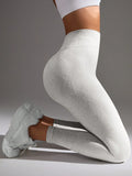 Buy SHEIN Sport Studio Women Simple High Elasticity Seamless Sports Leggings in Pakistan