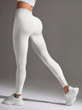 Buy SHEIN Sport Studio Women Simple High Elasticity Seamless Sports Leggings in Pakistan