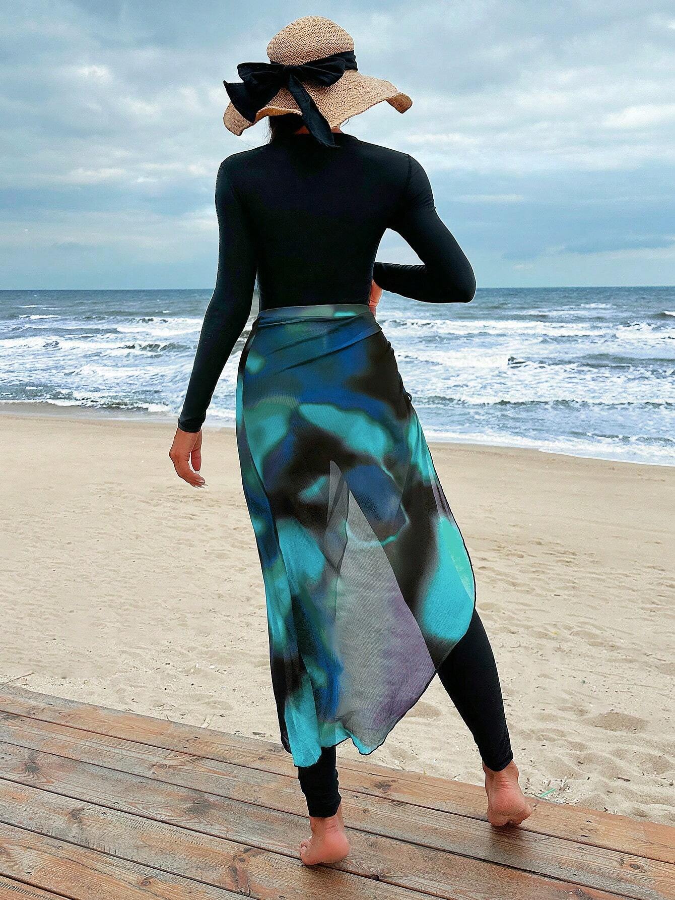 Buy SHEIN Swim Mulvari Summer Beach Women's One-Piece Swimsuit Set in Pakistan