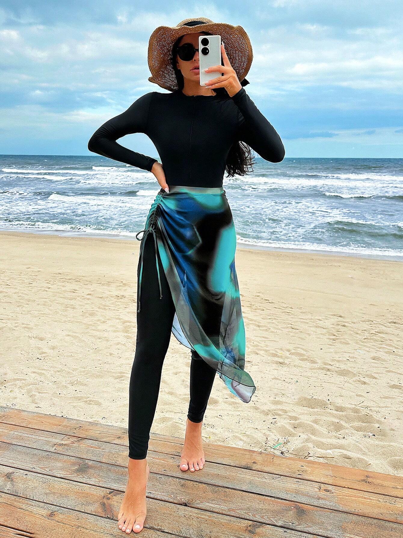 Buy SHEIN Swim Mulvari Summer Beach Women's One-Piece Swimsuit Set in Pakistan