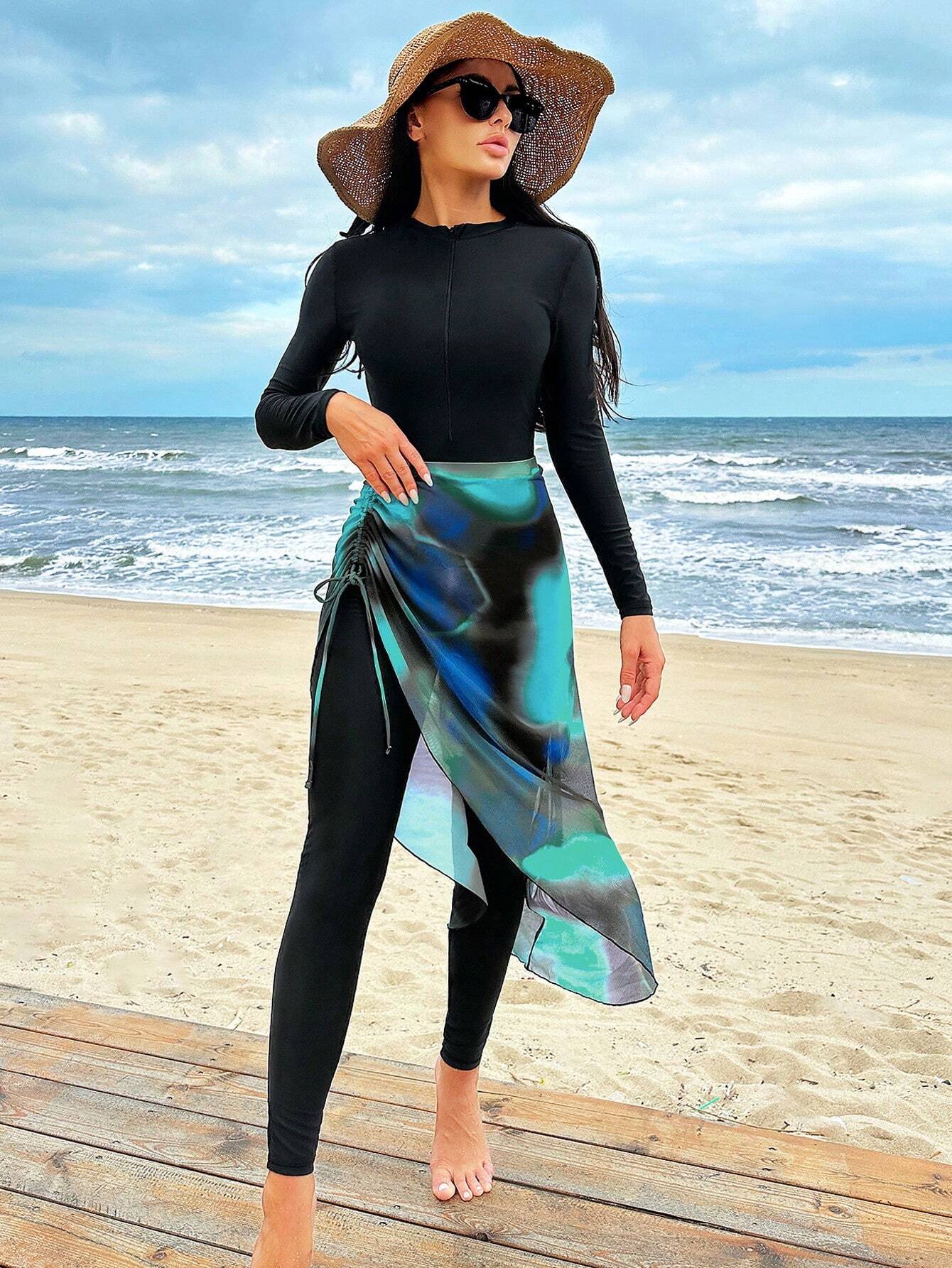 Buy SHEIN Swim Mulvari Summer Beach Women's One-Piece Swimsuit Set in Pakistan