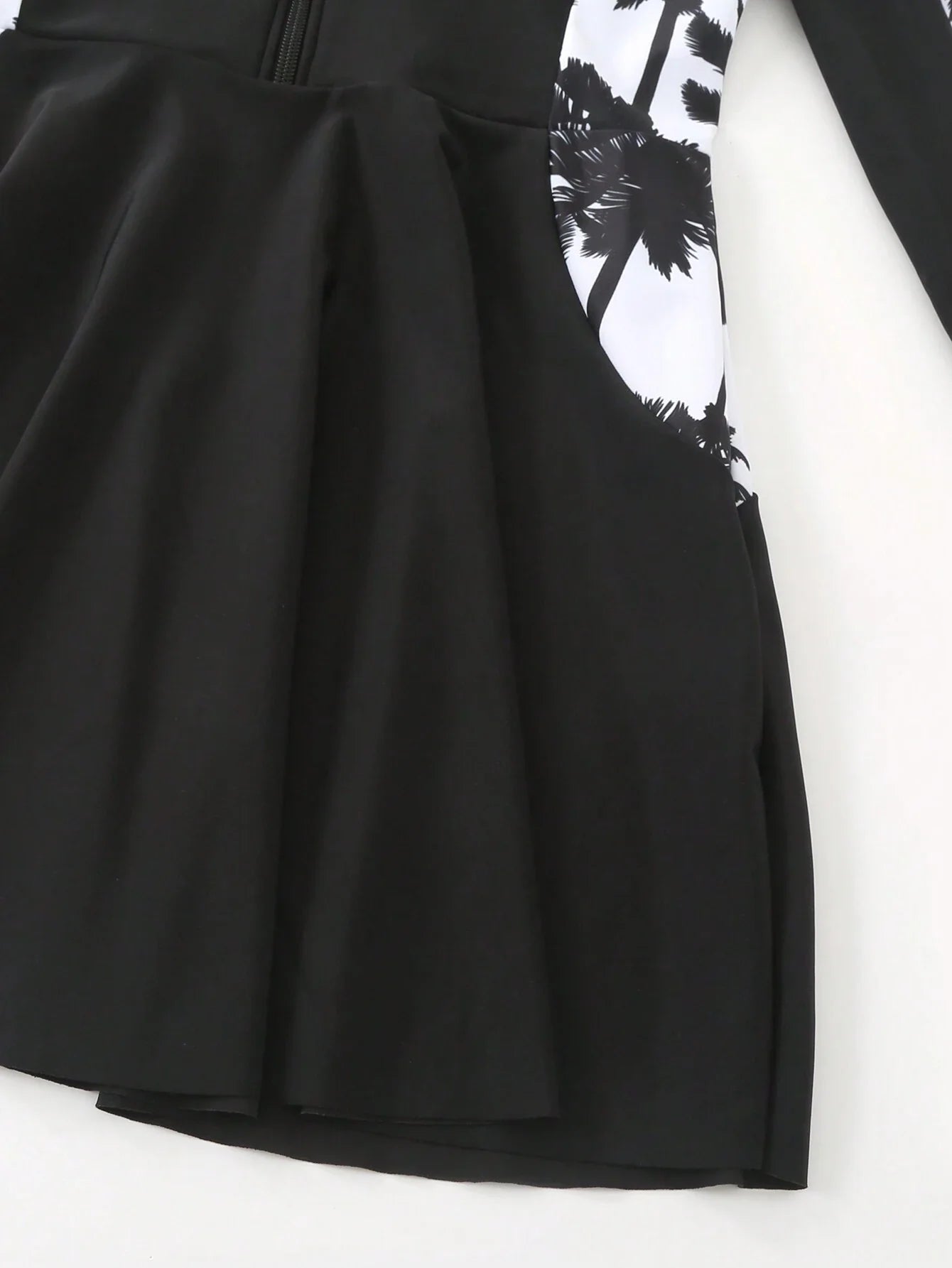 Buy SHEIN Swim Mulvari Women Summer Beach Conservative Style Contrast Plant Print Burkini Set in Pakistan