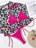 Buy SHEIN Swim Summer Beach Ring Linked Halter Triangle Bikini Swimsuit in Pakistan