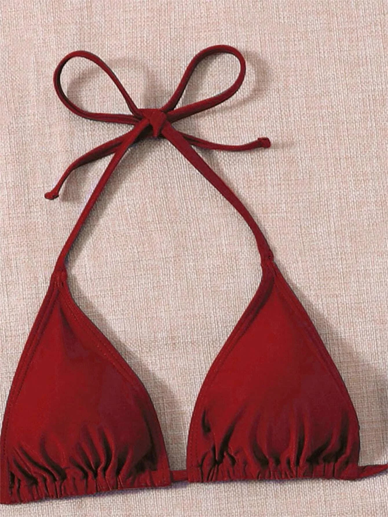 Buy SHEIN Swim Vcay Summer Beach Leaf Print Bikini Set Halter Triangle Bra & High Cut Bottom & Cover Up Skirt 3 Piece Bathing in Pakistan