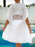 Buy SHEIN Swim Women Summer Beach Batwing Sleeve Kimono For Casual And Resort Wear in Pakistan