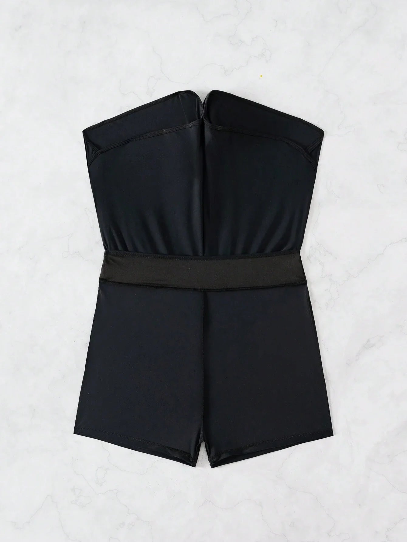 Buy SHEIN Swim Women Summer Beach Solid Elastic Waist Boardshorts in Pakistan