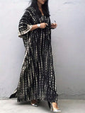 Buy SHEIN Unity Women's All-Over Print V-Neck Dress, Autumn Maxi Women Outfit in Pakistan