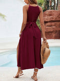 Buy SHEIN VCAY Solid Color Texture Casual Two Piece Beach Set For Vacation in Pakistan