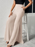 Buy SHEIN VCAY Split Thigh Wide Leg Pants in Pakistan