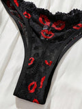 Buy SHEIN Lip Print Women's Lingerie Set in Pakistan