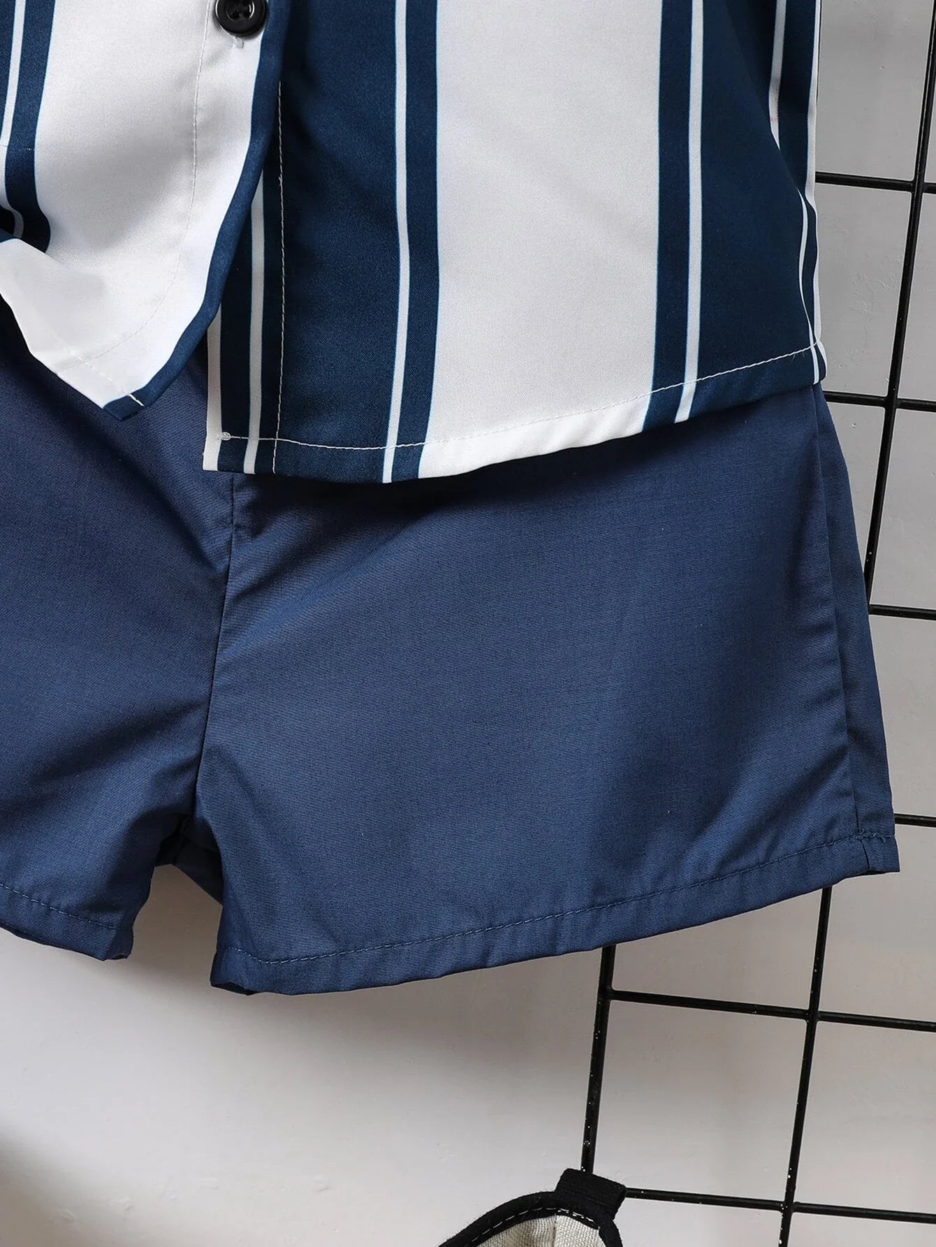 Buy SHEIN Young Boy Striped Print Shirt & Shorts in Pakistan