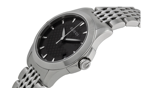 Buy Gucci G Timeless Black Dial Silver Steel Strap Watch for Women - YA126502 in Pakistan