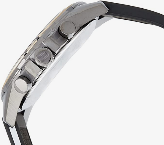 Buy Tommy Hilfiger Mens Quartz Silicone Strap Grey Dial 45mm Watch - 1791792 in Pakistan