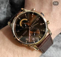 Buy Tommy Hilfiger Mens Quartz Leather Strap Brown Dial 44mm Watch - 1710400 in Pakistan