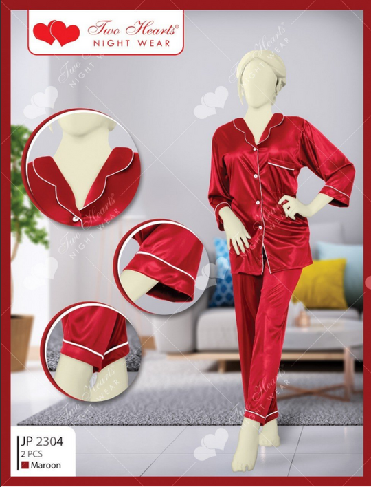 Buy Sajiero Milky 100% Silk Imported Pajama Suit in Pakistan