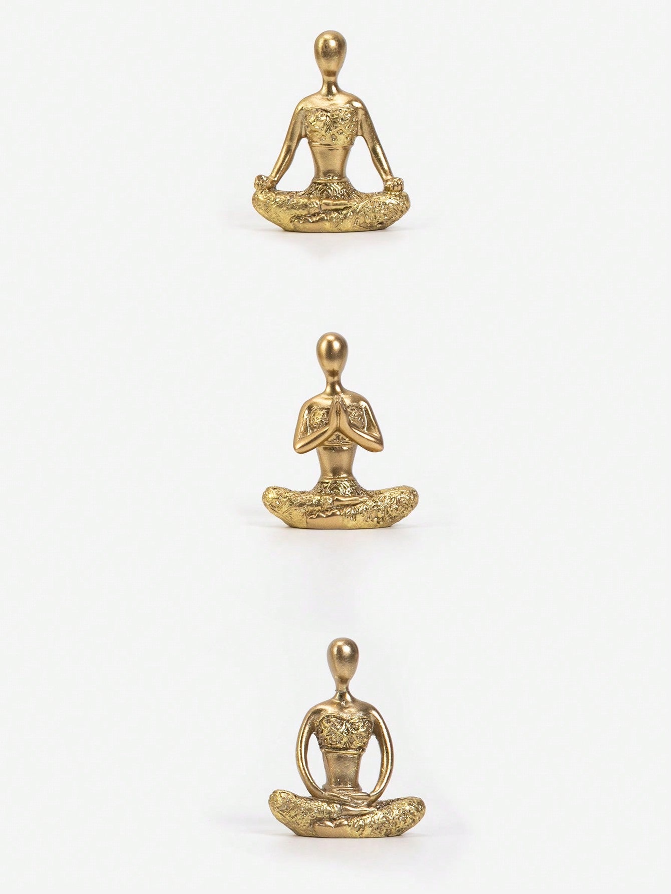 Buy SHEIN Set Of 3 Yoga Girl Figurine Miniature Ornament in Pakistan