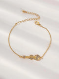 Buy Shein Rhinestone Decor Guitar Decor Chain Bracelet 1pc in Pakistan