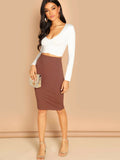 Buy Shein Slim Fit Pencil Skirt in Pakistan