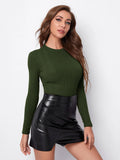 Buy Shein Solid Fitted Tee in Pakistan
