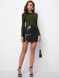 Buy Shein Solid Fitted Tee in Pakistan
