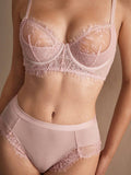 Buy SHEIN Charlaine Women's Contrast Lace Comfort Lingerie Set in Pakistan