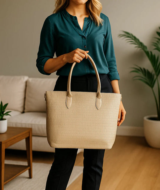 Buy SwiftZip Tote Bag - Beige in Pakistan