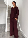 Buy SHEIN Siren Gaze Women's Blazers Burgundy Set Suit Suits in Pakistan