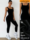 Buy SHEIN Slayoga Tight-Fitting Stretchy Casual Sexy Sleeveless Bra Back Slimming Tummy Control Elegant Sports Fitness Vintage Leg Lengthening Yoga Jumpsuit in Pakistan